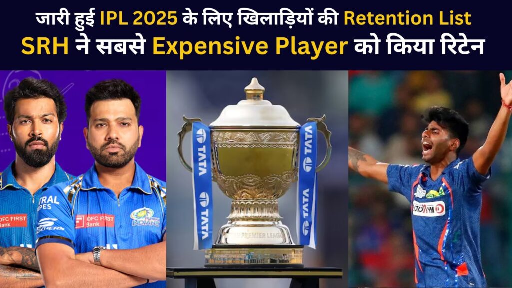 IPL 2025 Retention List