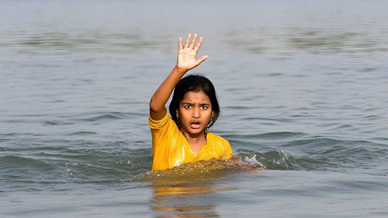 Girl jumps in Ganga Buxar News