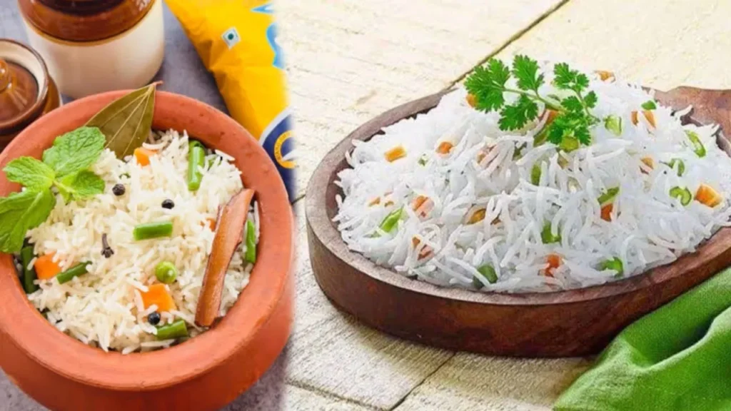 1121 Basmati Rice biryani with separate, fluffy, aromatic grains