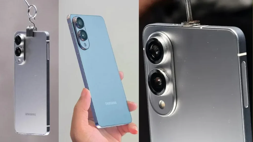 Samsung Galaxy S25 Edge smartphone front and back view