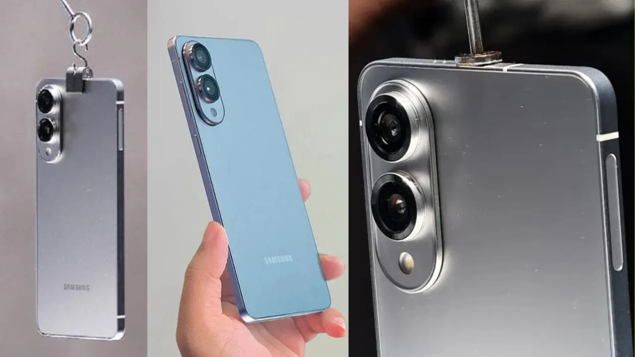 Samsung Galaxy S25 Edge smartphone front and back view