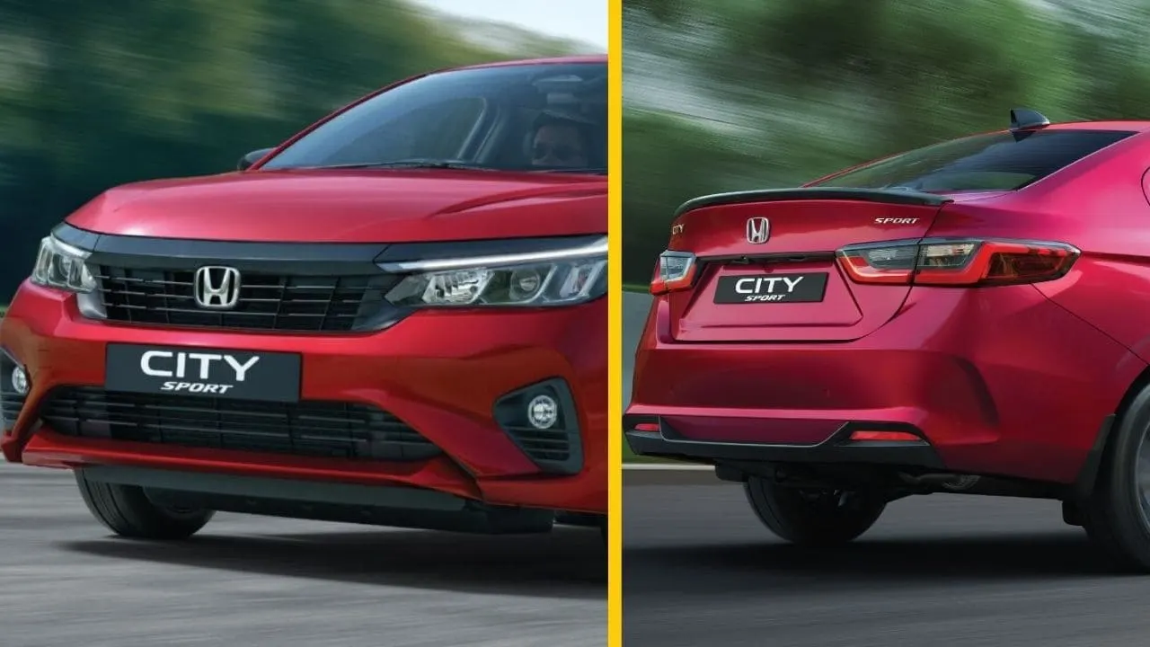 Rear and Front view of Honda City Sport