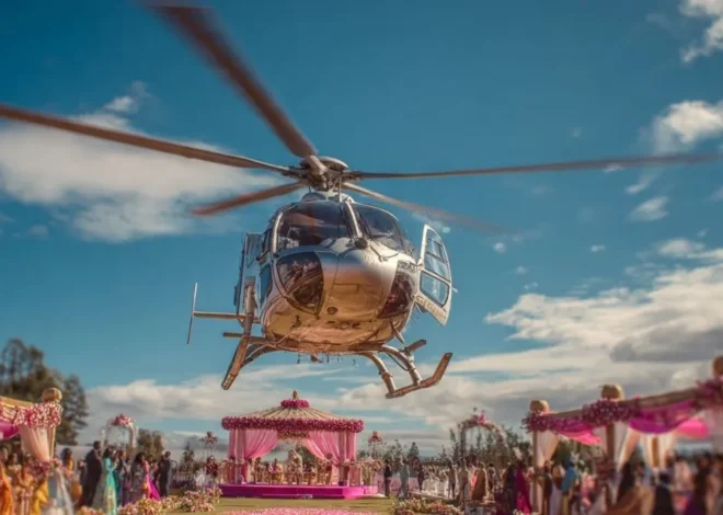 Helicopter Rent in India for Wedding Entry