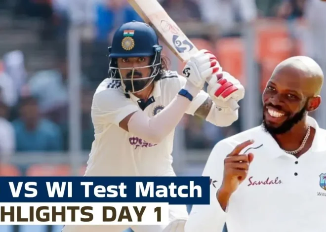 Ind vs WI Test Day 1 Highlights