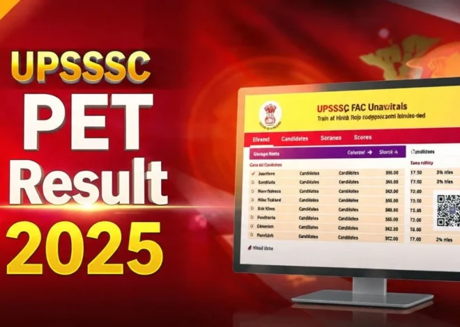 UPSSSC PET 2025 Result हुआ जारी। क्या आप कट-ऑफ पार कर पाए? तुरंत चेक करें