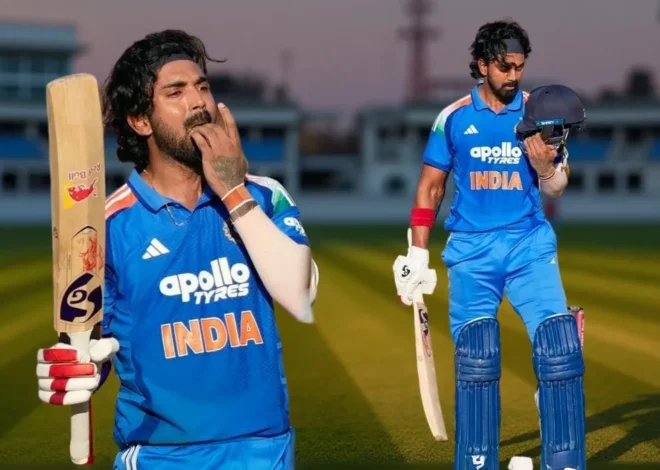 KL Rahul Rajkot Century Celebration India vs New Zealand 2nd ODI