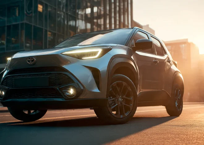 Toyota Urban Cruiser EV electric SUV driving on a highway