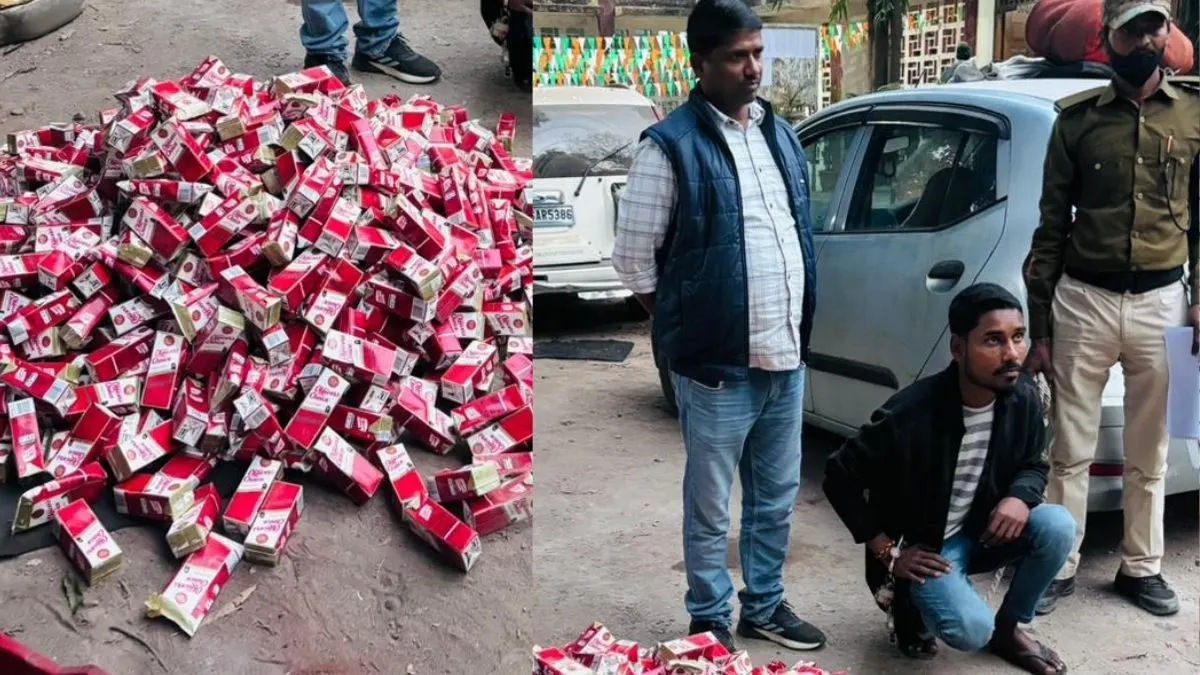 बक्सर में एक्साइज की बड़ी रेड, 117 लीटर विदेशी शराब संग नीतीश गिरफ्तार - Buxar 117L Liquor Seized