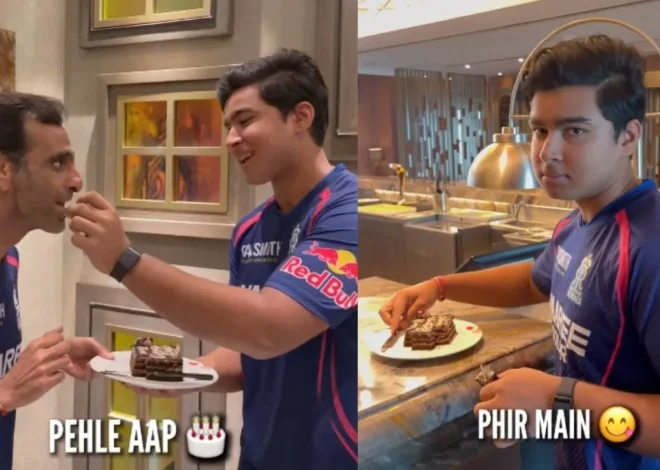Vaibhav Sooryavanshi Viral Video IPL 2026 | Funny Cake Moment RR News