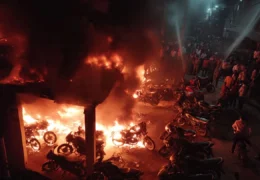 Buxar Nawanagar Bike Agency Fire Inccident