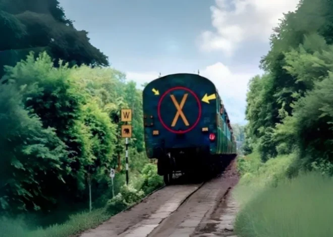Train last coach Cross Symbol Importance