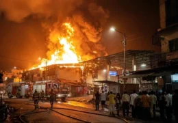 Buxar Mobil Warehouse Fire Incident