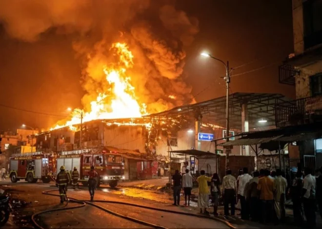 Buxar Mobil Warehouse Fire Incident