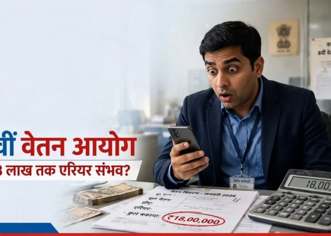 8th Pay Commission: 20-24 महीने की देरी तो कितना मिलेगा एरियर? Level 8 कर्मचारियों के लिए 18 लाख तक की चर्चा
