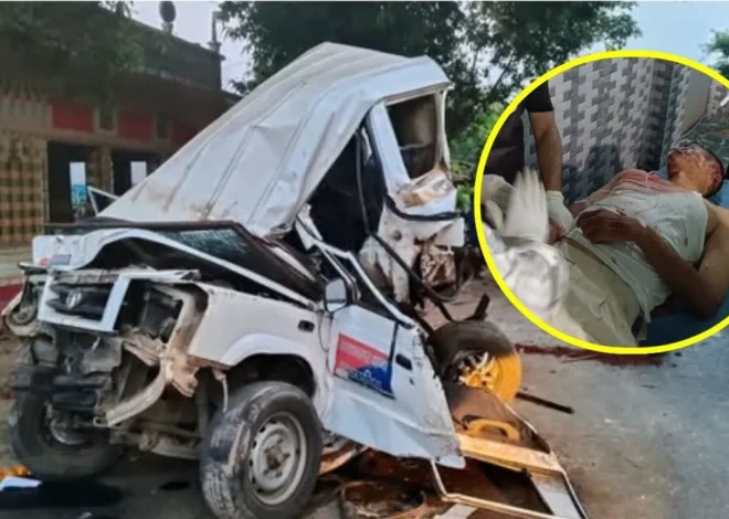 बक्सर: मुख्यमंत्री के आगमन से पहले भीषण हादसा, तेज रफ्तार ट्रक ने पुलिस वाहन को मारी टक्कर, 3 गंभीर