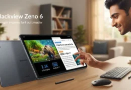 Blackview Zeno 6 tablet with 11-inch 2.3K display, wireless keyboard, mouse and stylus