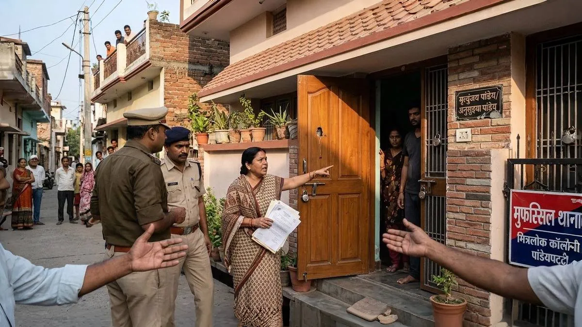 बक्सर: बंद घर का ताला तोड़ करना चाहा कब्जा, महिला ने बहू-बेटे पर दर्ज कराई FIR - Buxar Pandeypatti House Dispute